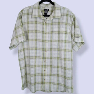 Avia Green Plaid Short Sleeve Shirt